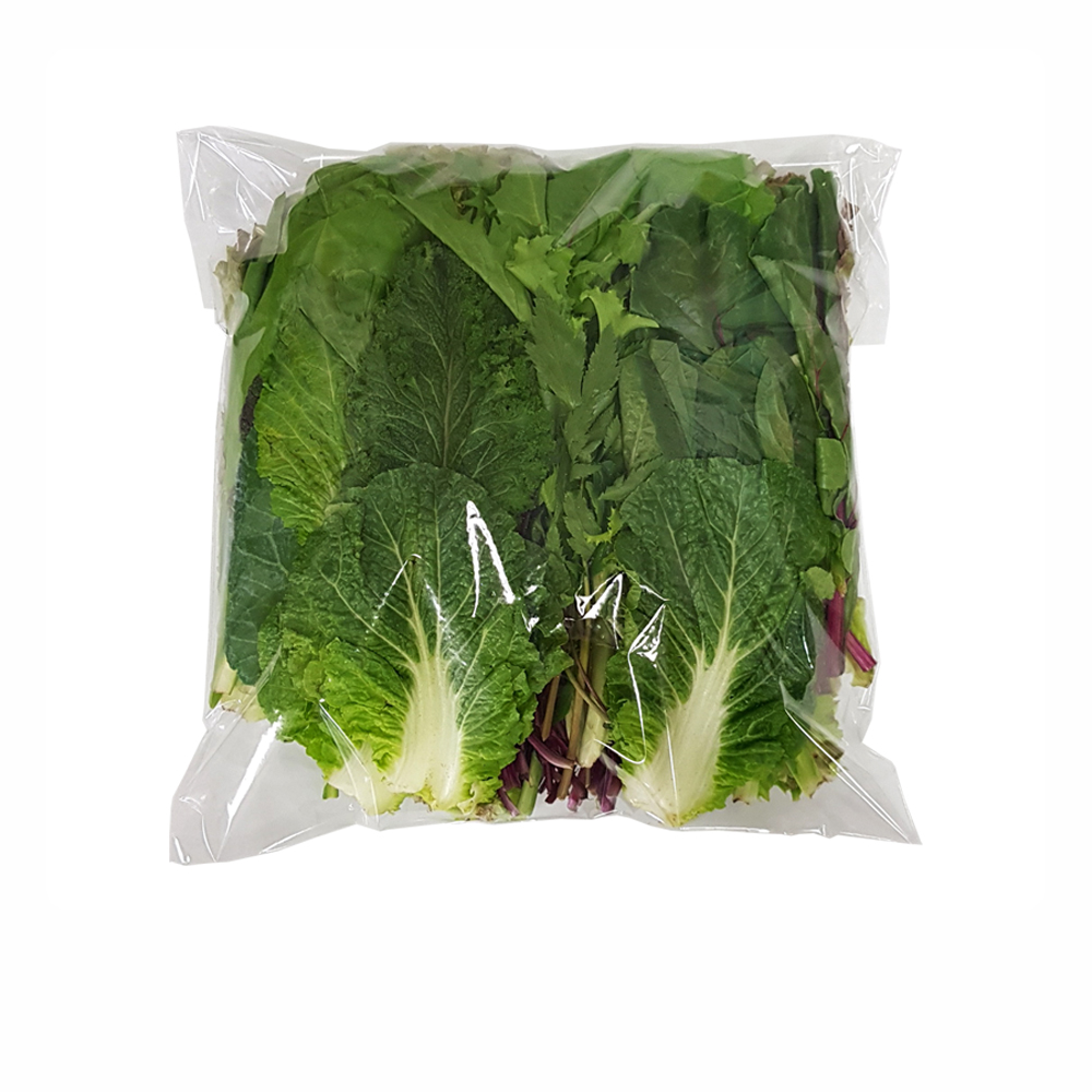 기능성봉투  모둠쌈 500g 무지 봉투  305x350+40 -1000장 : 채소포장비닐 팩피아