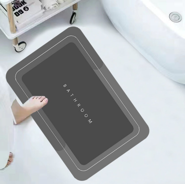 빨아쓰는 소프트 규조토 발매트 물기 흡수 발매트 : 트래블클릭