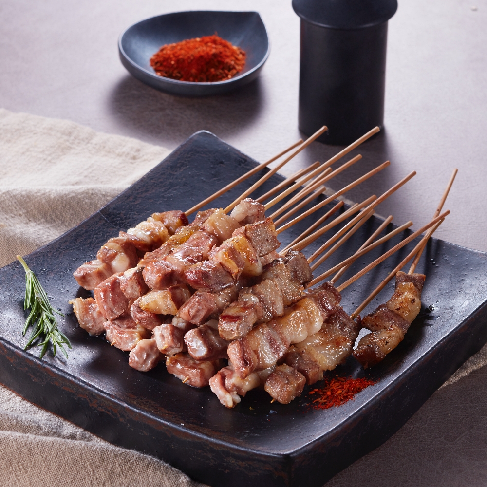 초램 프리미엄 양갈빗살꼬치 냉동 200gX2pack+북경시즈닝 : 초램양고기