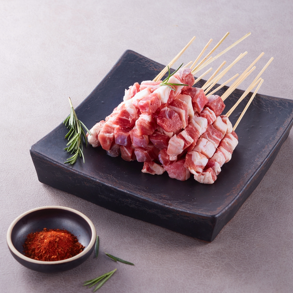 초램 프리미엄 양갈빗살꼬치 냉동 200gX2pack+북경시즈닝 : 초램양고기