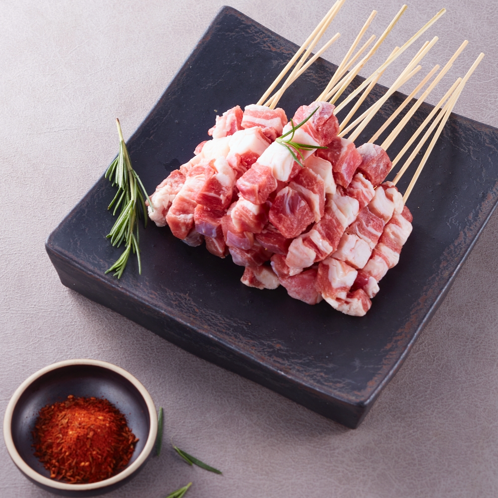 초램 프리미엄 양갈빗살꼬치 냉동 200gX2pack+북경시즈닝 : 초램양고기