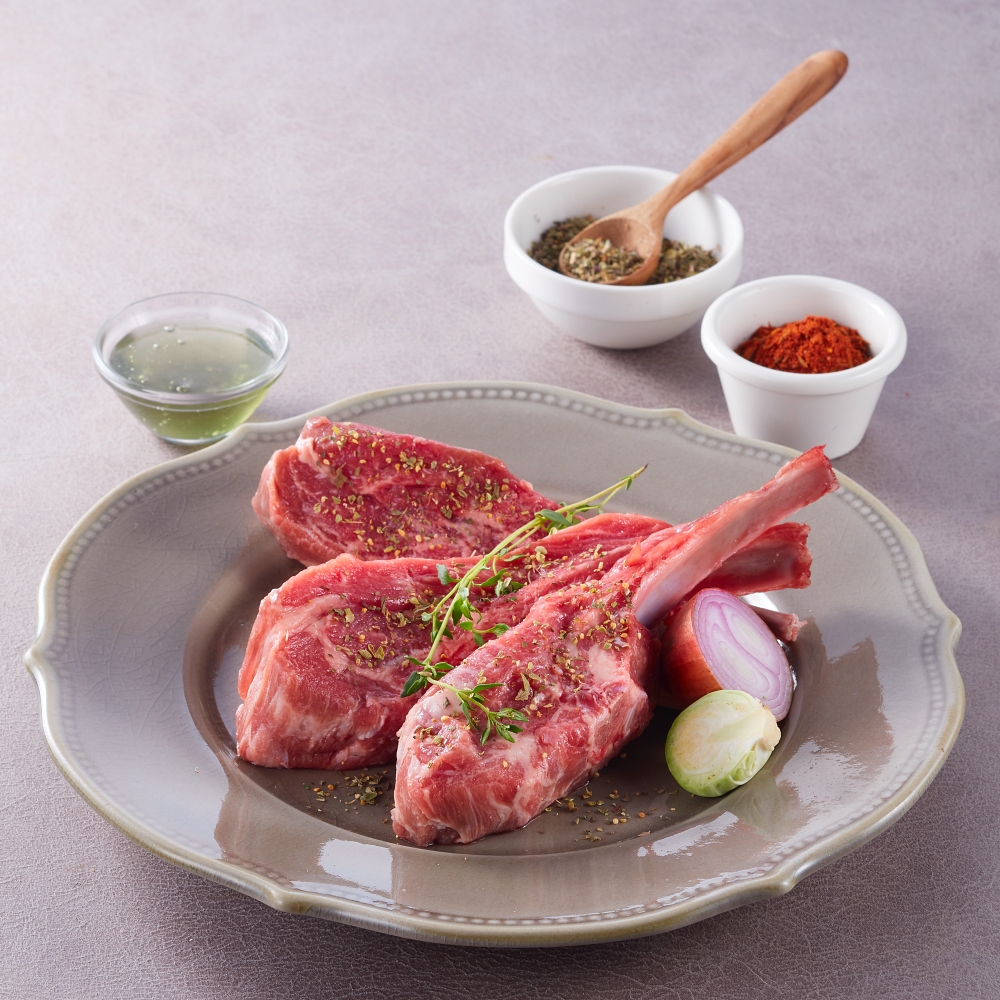 초램 프리미엄 양갈비 숄더랙 냉동 300g+시즈닝2종 : 초램양고기