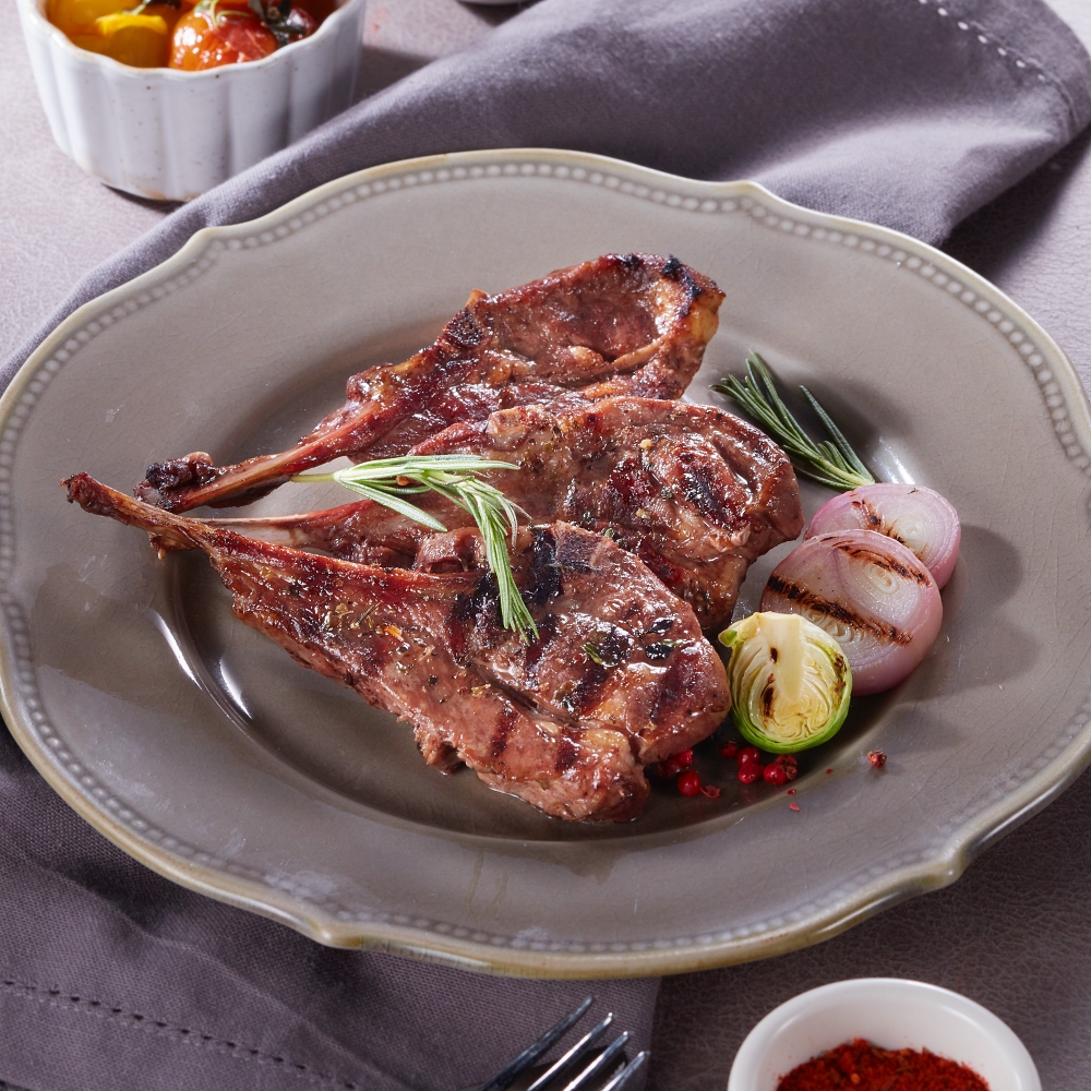 초램 프리미엄 양갈비 숄더랙 냉동 300g+시즈닝2종 : 초램양고기
