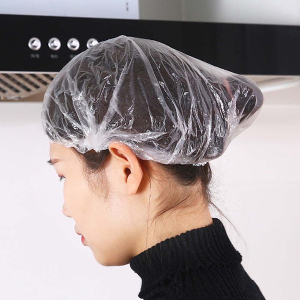 헤어 비닐캡 일회용 염색 파마 미용실 헤어캡 : 굿츄즈