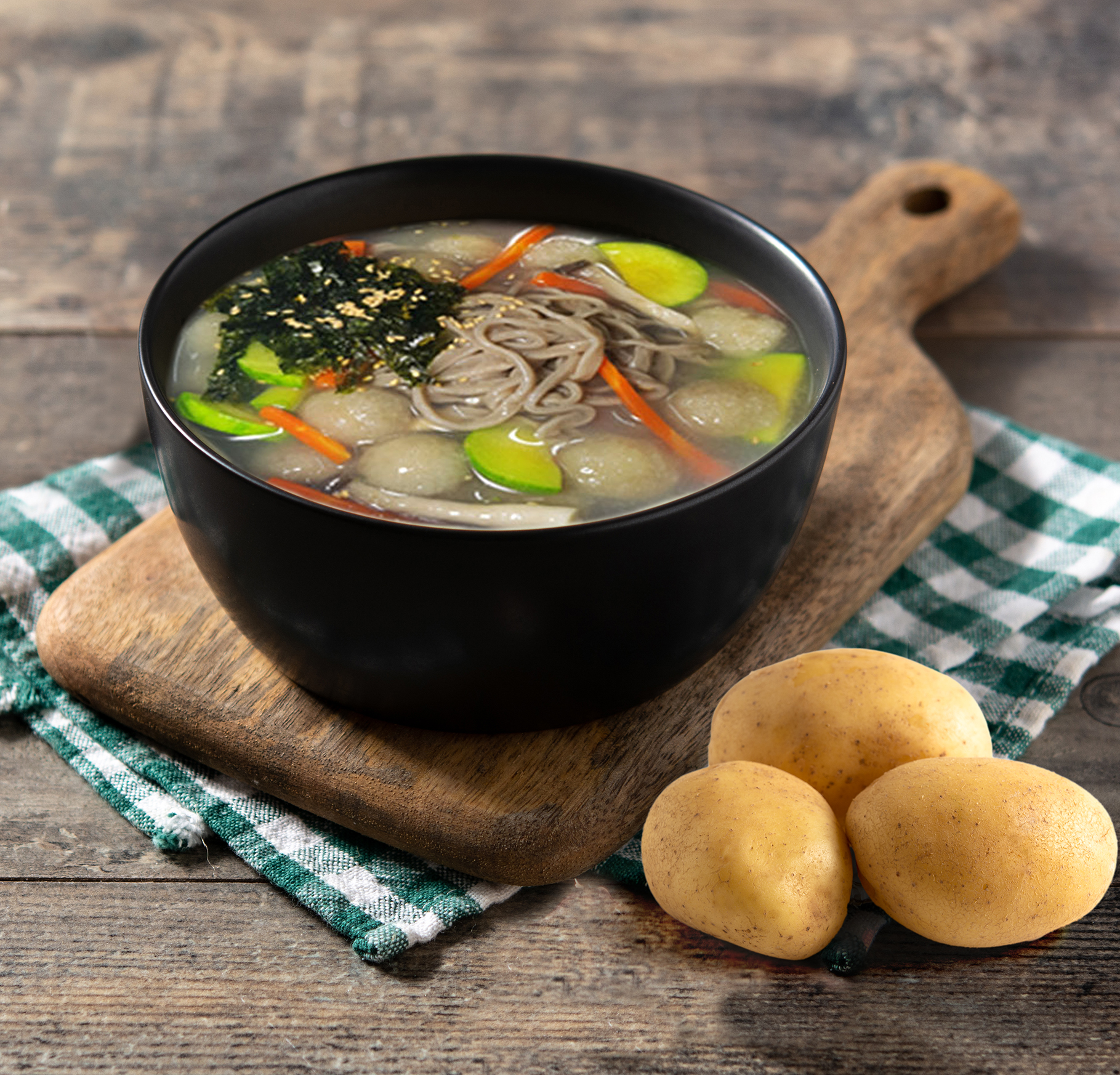 강원도 감자 옹심이 칼국수(강판에 직접 갈아 만든 밀키트) : 대관령김회만