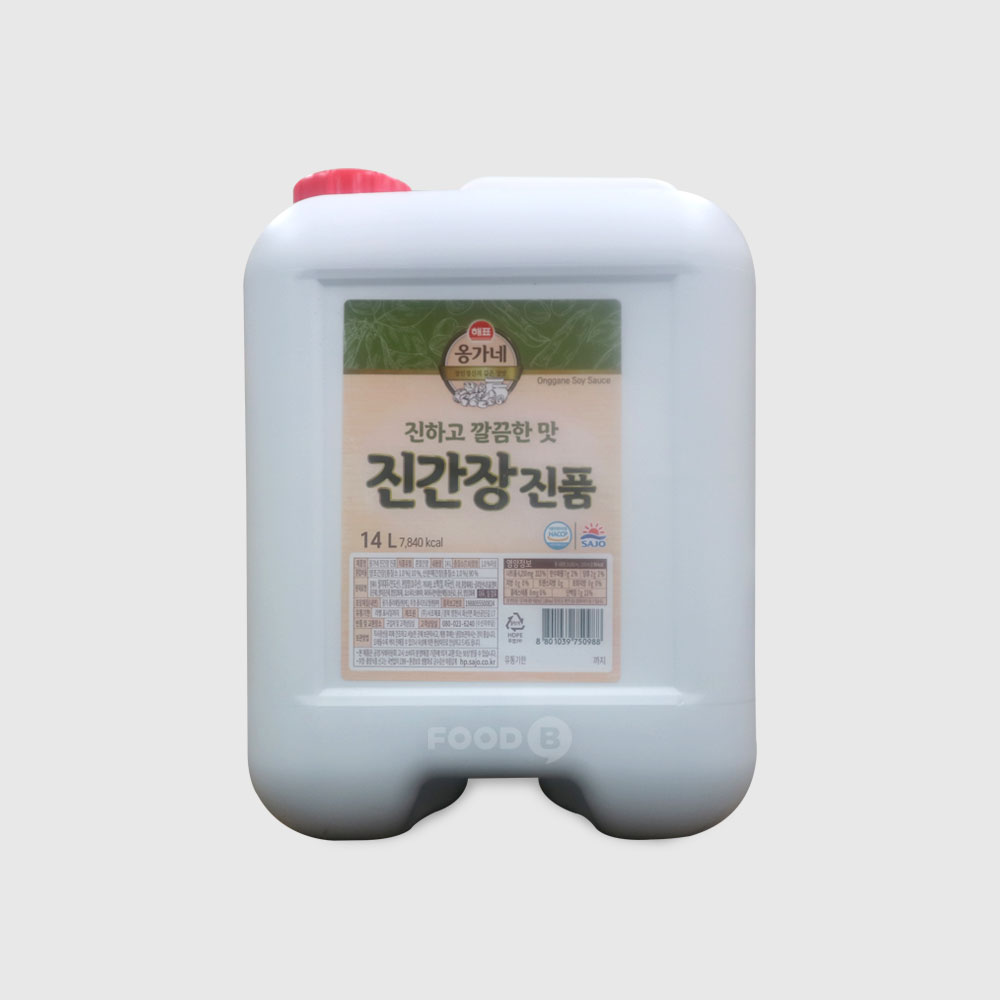 사조해표 옹가네 진간장 진품 14L : 푸드비