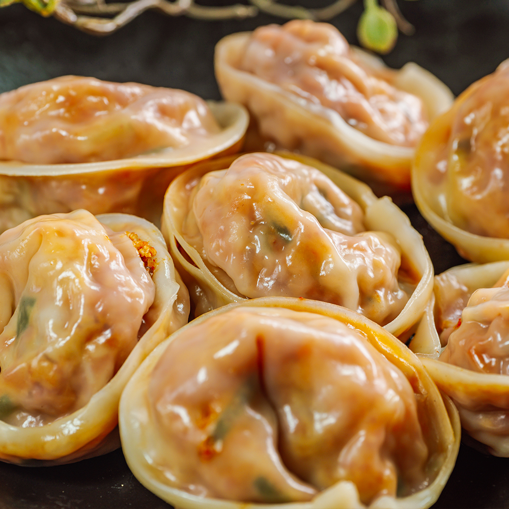 국내산 톳나라 톳 김치만두 고기만두 새우만두 1KG : 민생상회