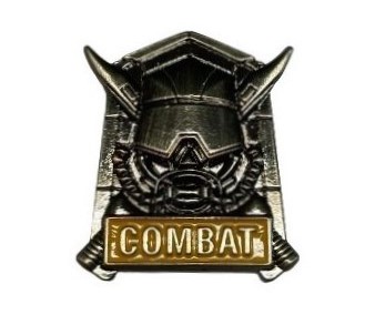 COMBAT(컴뱃) 철제 뱃지 : 필승마크사