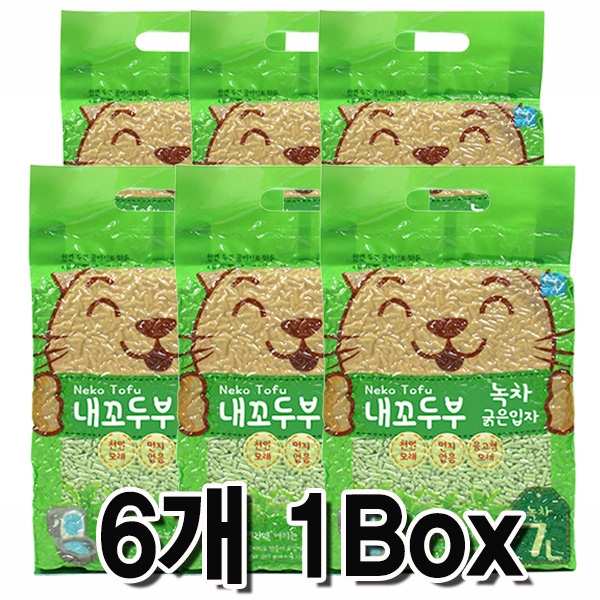 내꼬두부 굵은입자 7Lx6개 1박스 -오리지날/녹차/커피 : 시츄미아