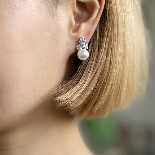 혼주 귀걸이 한복 진주 셀프웨딩 웨딩촬영 귀찌 8종 결혼식 귀걸이 티어스피어 : 차렌시아