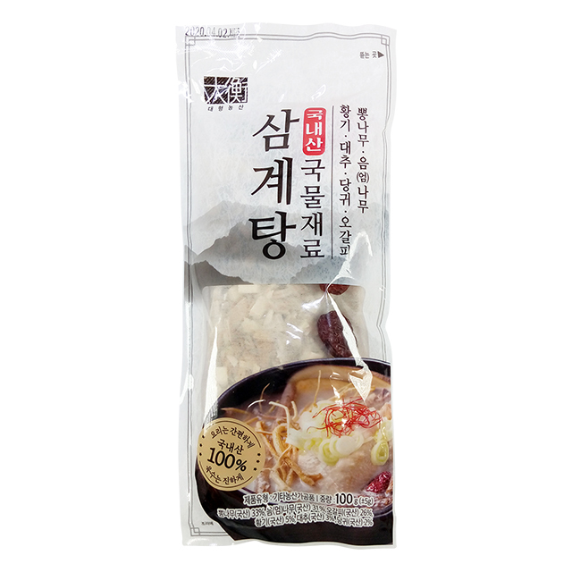 국산 닭백숙 삼계탕 재료 한약재 약초 육수 티백 약재 100g : 오허브 마트