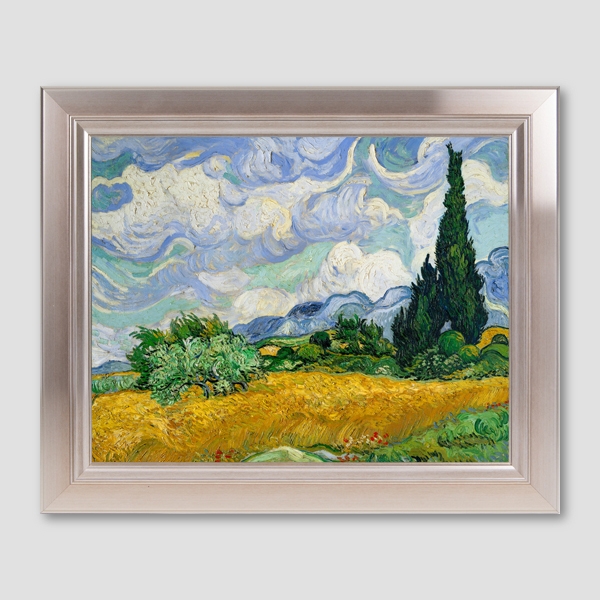삼나무가 있는 밀밭 (MET 버전) - 빈센트 반 고흐 Vincent Willem van Gogh /캔버스판넬 /23x30 : 8 plus 1