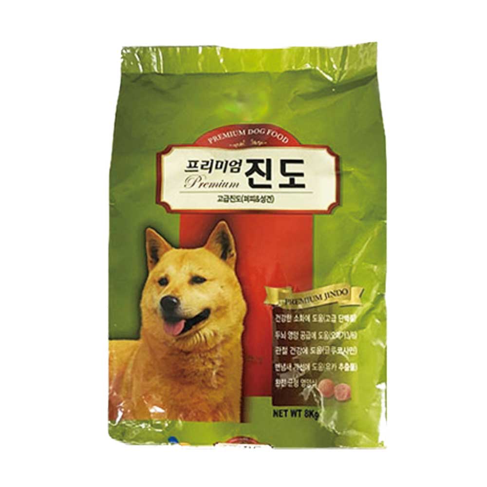 펫컴 프리미엄진도 8kg 전연령 강아지 대용량 애견 사료 : 펫컴