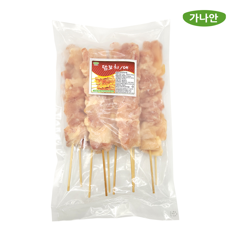 가나안식품 업소용닭꼬치 순살닭꼬치/대 13팩 이자카야 야키토리 냉동 : 가나안 식품