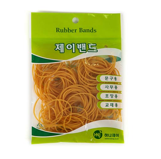 노란 고무줄 노랑 고무밴드 문구 사무 포장 교재 고무 포장 끈 : 협성문구