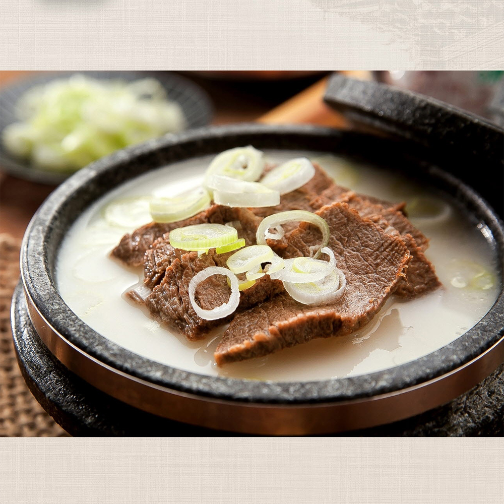 산청 류의태 약수 지리산 약초 장흥 한우 사용 아기 곰탕 진한 사골 육수 사골곰탕 10팩 : 채움리테일