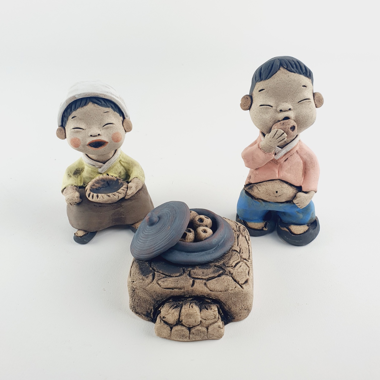 토우 가마솥 전통 흙 도자기 토기 장식 인형 소품 인형 : 여주토기