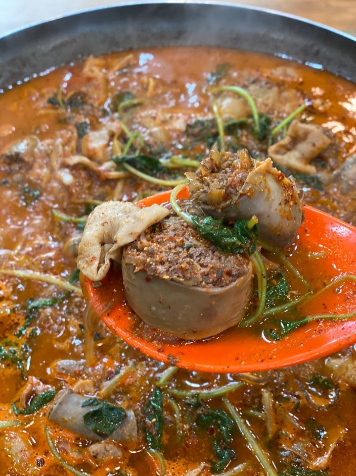 보은김천 순대곱창전골 밀키트 캠핑 음식 집들이 국물 요리 맛집 술안주 4인분 3.5kg : 보은김천순대곱창전골