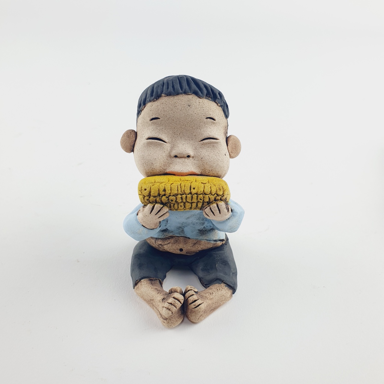 토우 평상 전통 흙 도자기 토기 장식 인형 소품 인형 : 여주토기
