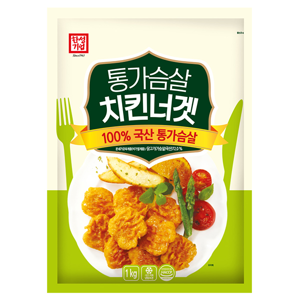 한성 통가슴살치킨너겟 1kg 치킨 텐더 너겟 : 메빠고
