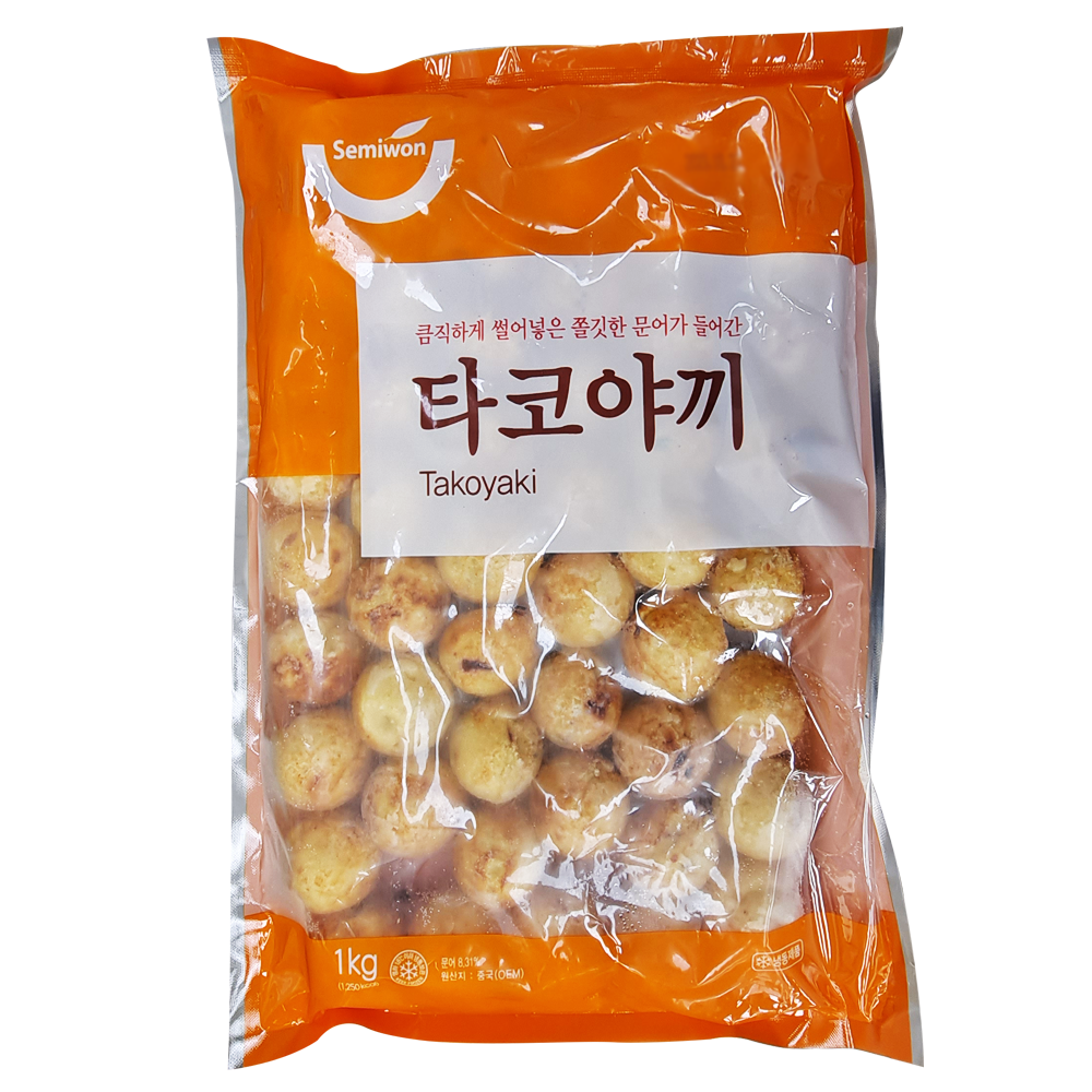 세미원푸드 냉동 타코야끼 1kg 문어볼 타코볼 재료 : 푸드엔마트