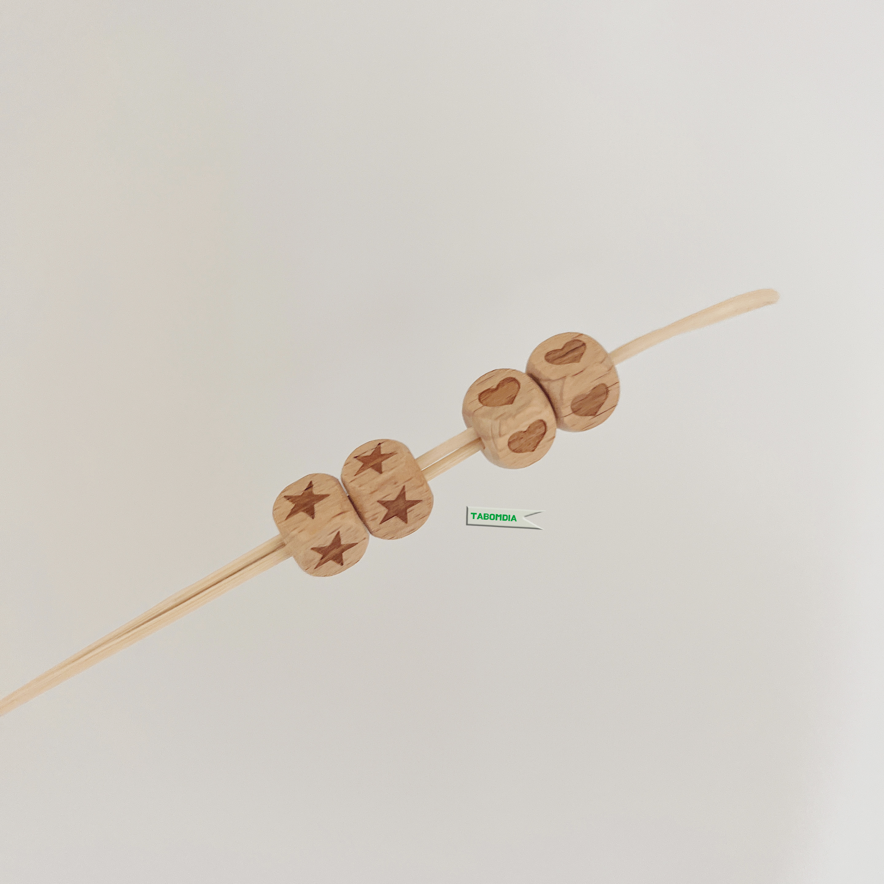나무구슬 너도밤나무 하트 별 비즈 우드구슬  비즈  마크라메 라탄 공예 재료 DIY 부자재 1개 : 한국이따봉이