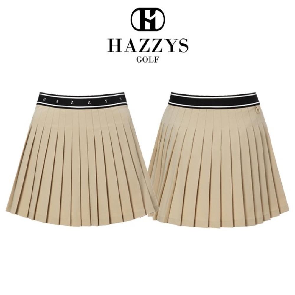 여성 [H-PLEATS]베이지 트리코트 플레어 A라인 스커트 (HWSK2C522I2)/헤지스골프 : 롯데백화점 청량리점