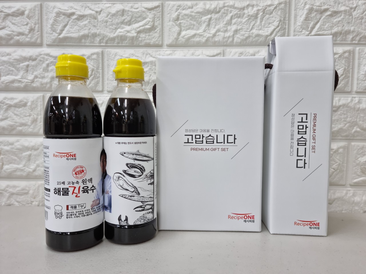 레시피원 맛보장 만능 육수 600ml 1kg 해물 사골 멸치 샤브샤브 칼국수 해장국 무침 : 레시피원