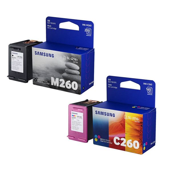 삼성정품잉크 INK-M260 C260 세트구매 SL-J2160W SL-J2165W : 신일오에이솔루션