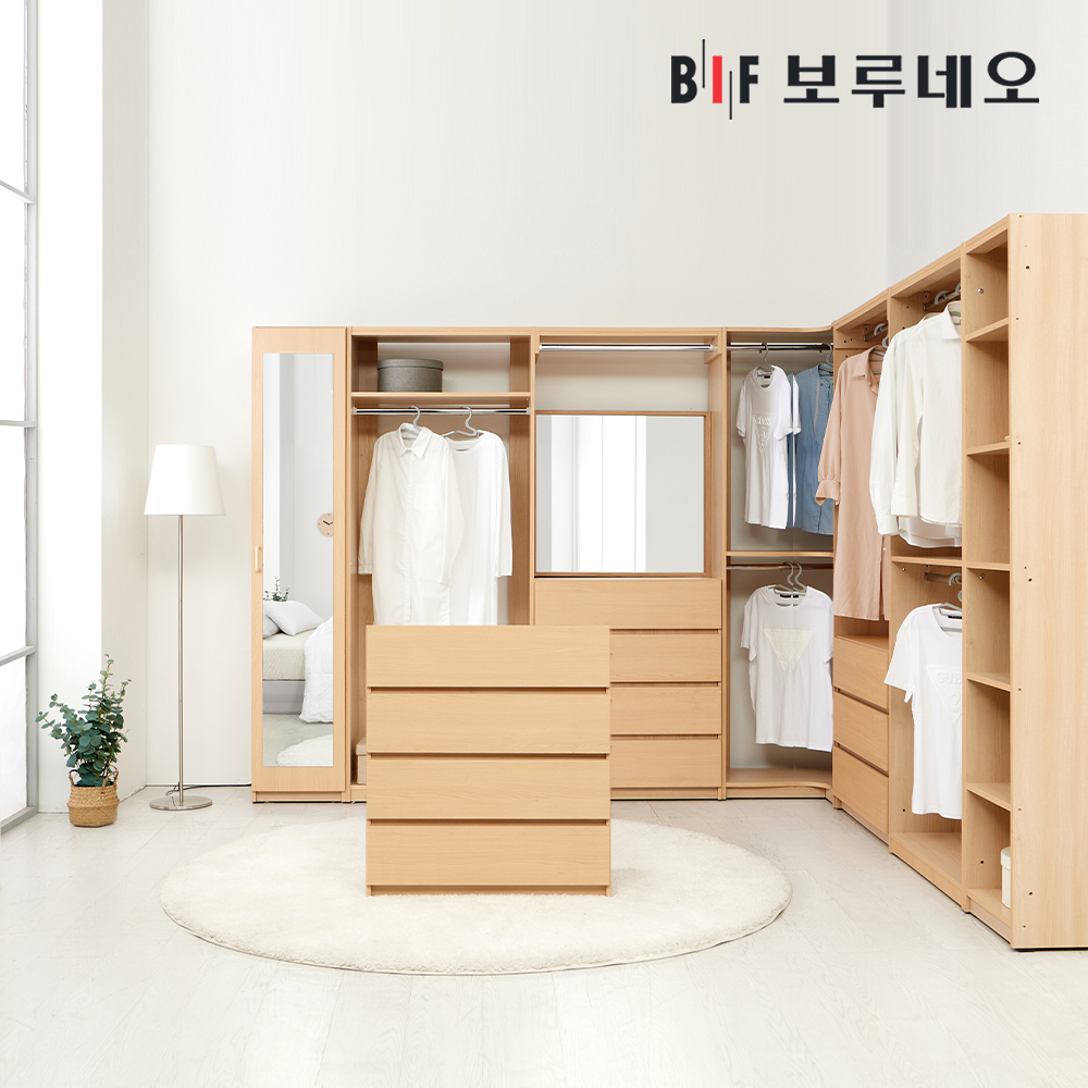 보루네오 디토 드레스룸 시스템장 800 우형 코너장 : BIF 보루네오가구