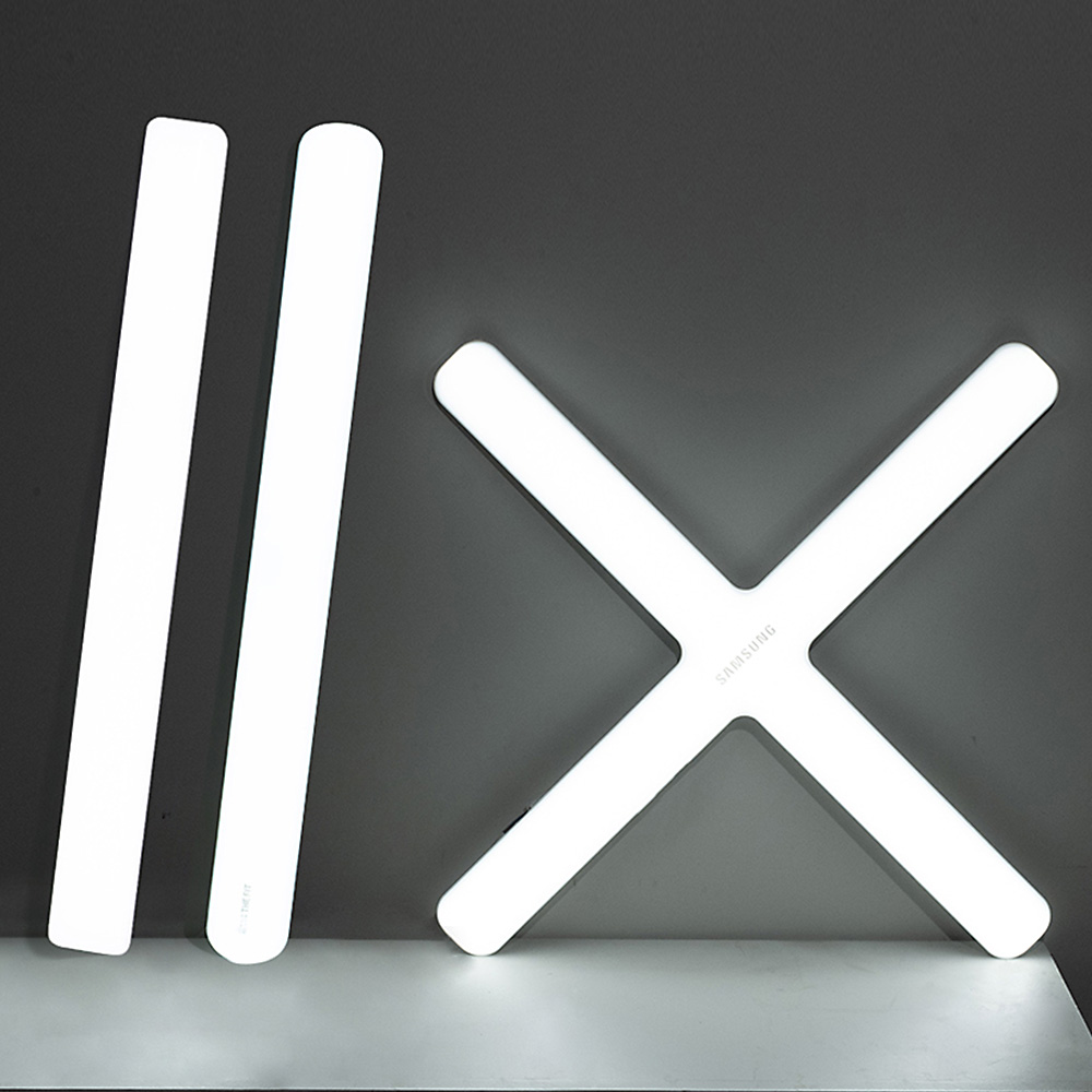 LED 일자등 30W 60W 십자등 주광색 전구색 형광등 전등 교체 플리커프리 : 더 하우징