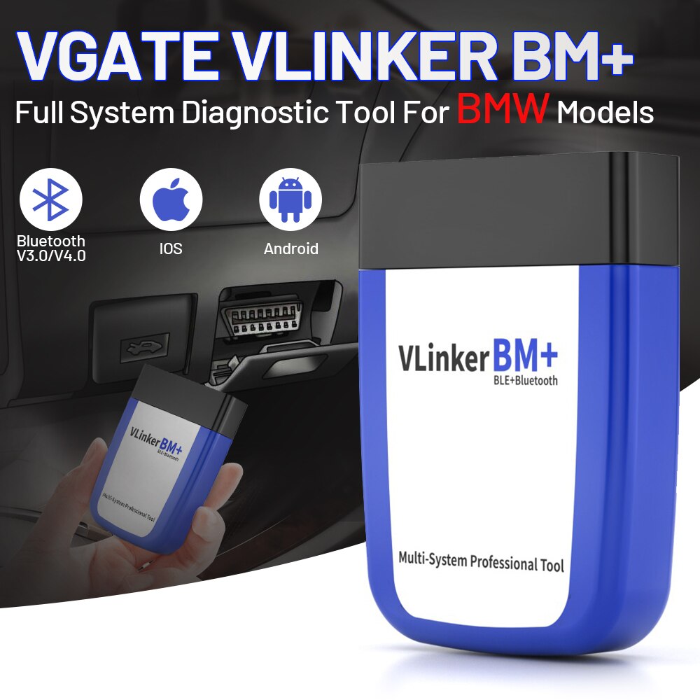 bmw 코딩 vgate vlinker bm+ elm327 v2.2 obd2 스캐너 블루투스 4.03.0wifi obd 2 auto car 진단 도구 elm 327 for bmw : 투에이치79