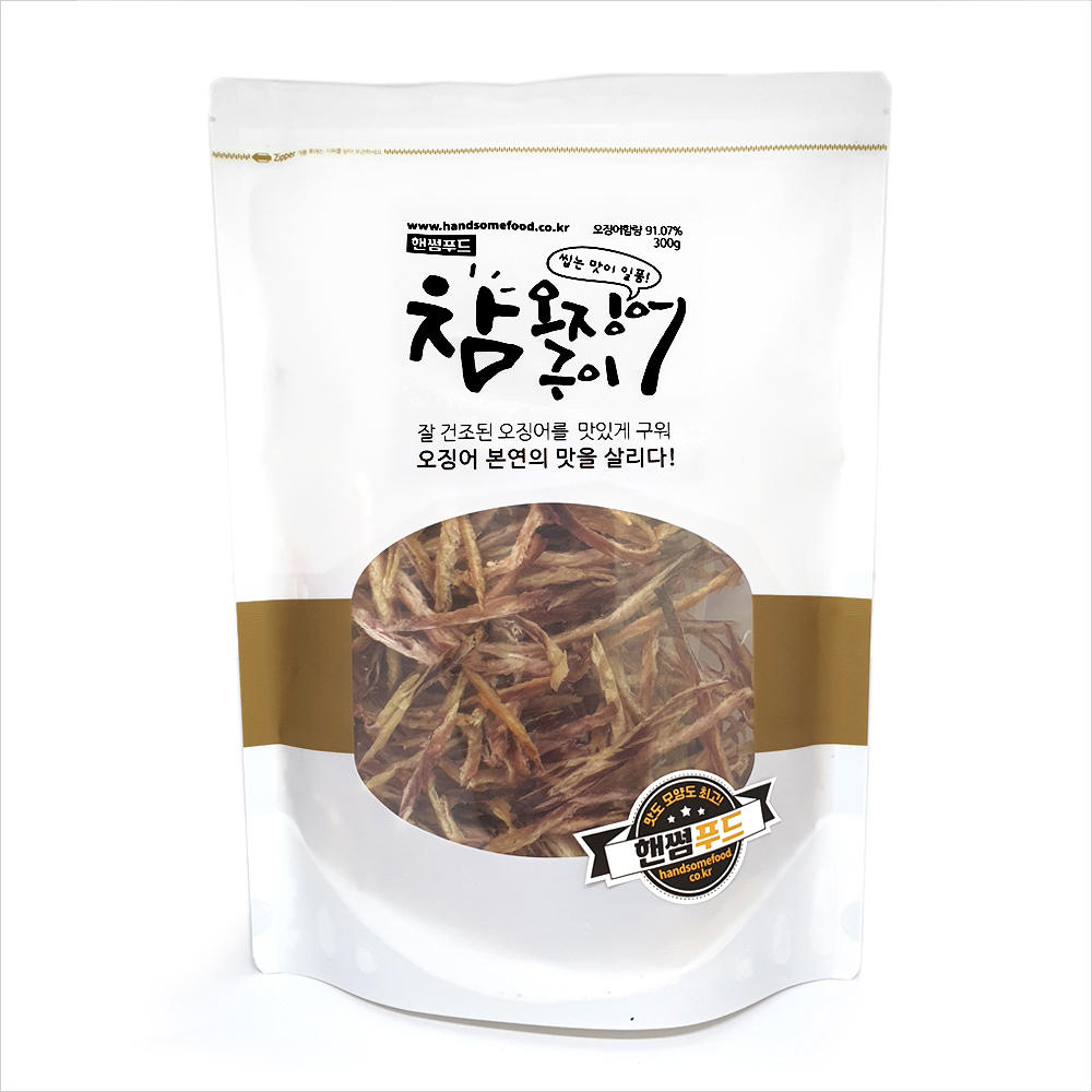 핸썸푸드 마른안주 맥주안주 본연의 맛 꽃징어 참오징어 200g,300g : 핸썸푸드