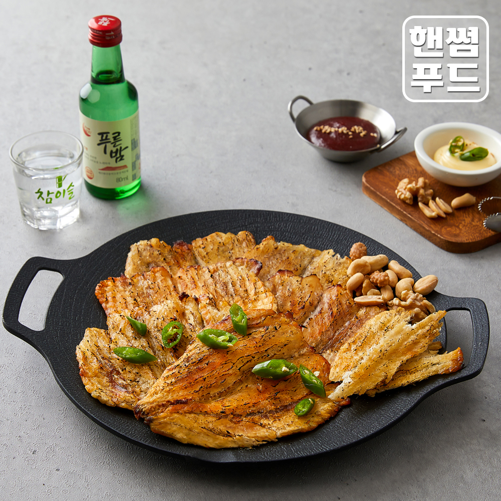핸썸푸드 도톰한 순살 반찬 마른안주 아귀구이포 100g : 핸썸푸드