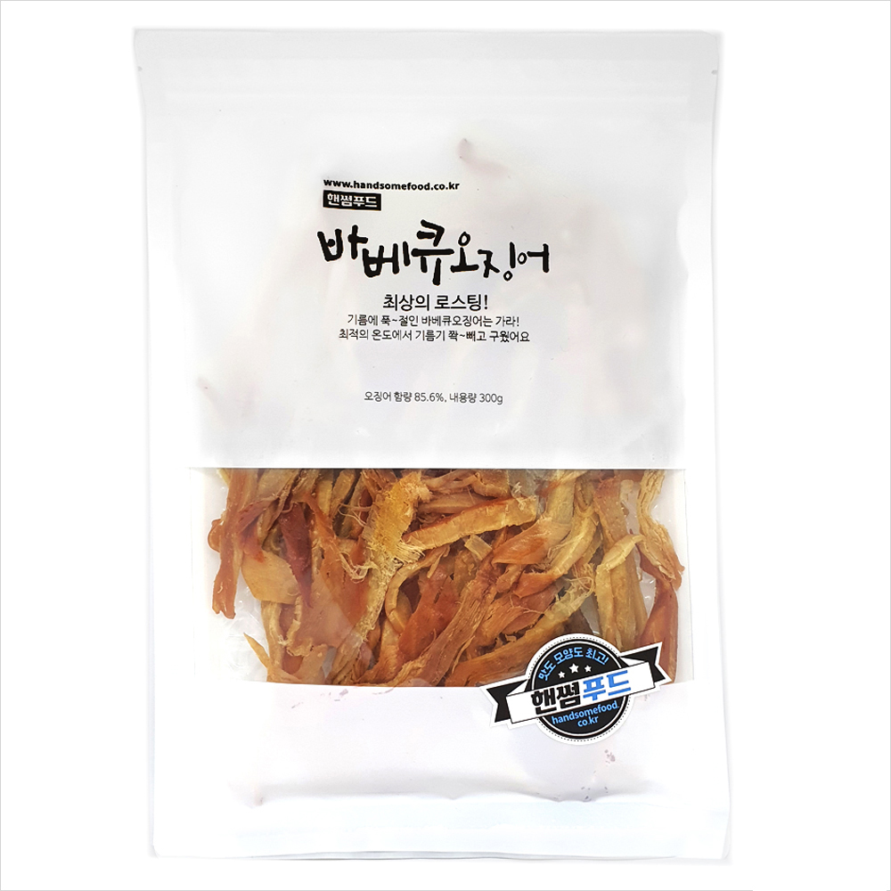 핸썸푸드 맥주안주 혼술안주 주전부리 페스츄리 바베큐 오징어 100g : 핸썸푸드
