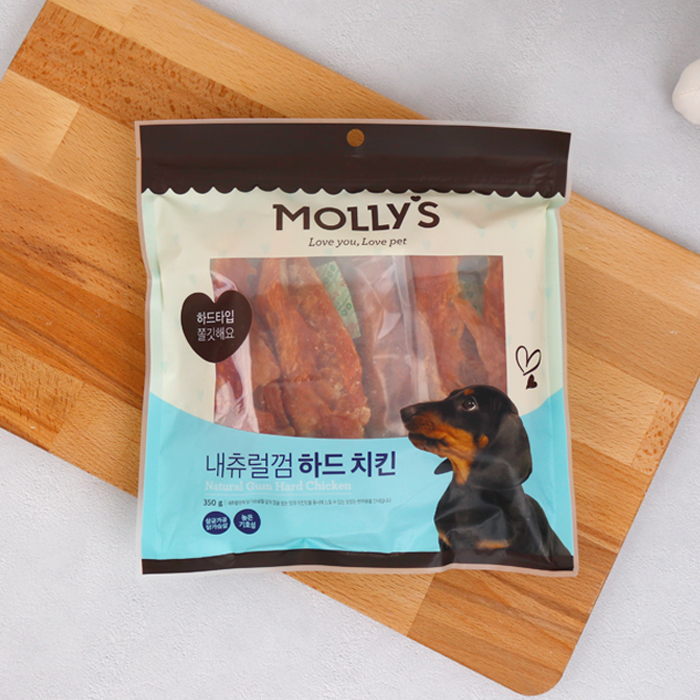 [몰리스] 내츄럴껌 하드치킨 350g 개껌 : 몰리스펫샵
