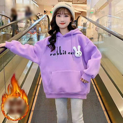 래빗이얼즈 티셔츠(기모)[C]/퍼플 : 주식회사 헬로샵