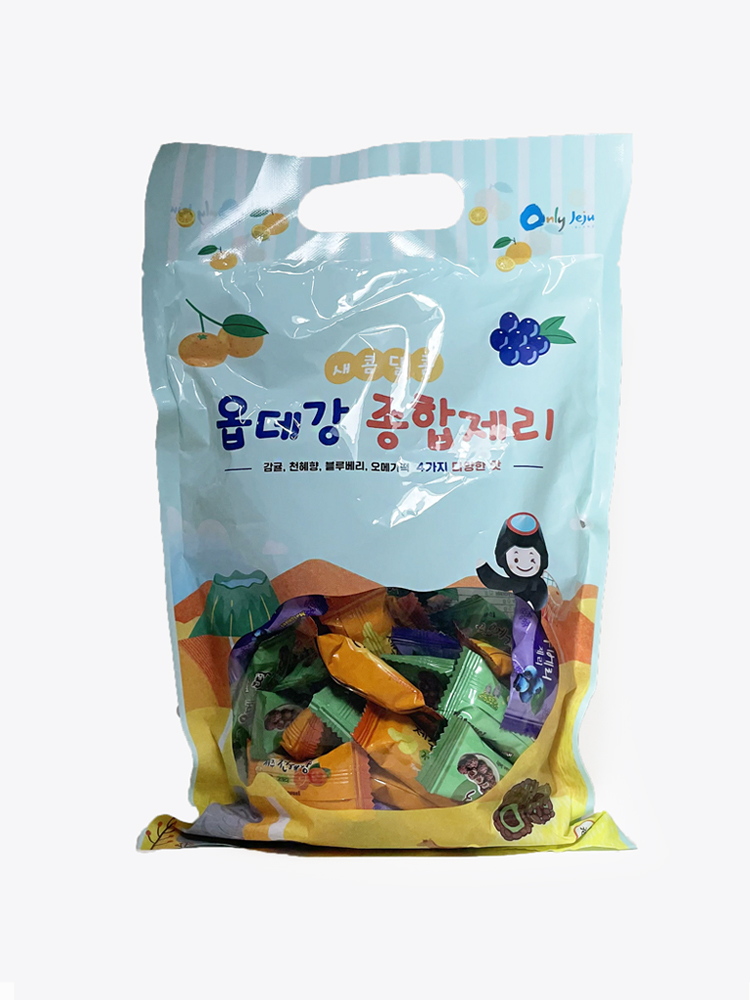 맛고을 옵데강 종합젤리(450g, 제주간식, 감귤 한라봉 오메기떡젤리) : 제주 플래닛