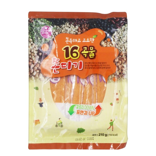 늘푸른식품 16곡물쫀드기 210g 추억의쫀디기 에코푸드 : 얌얌몰