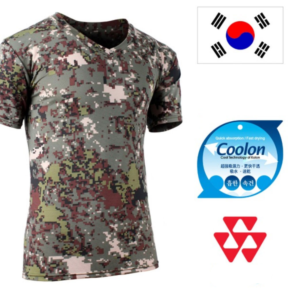 국산T30 쿨론 스포츠 반팔 티 라운드 디지털 90~115 무지 여름 메시 망사 군인 군용 육군 아미 로카 태성 : 밀리언샵365