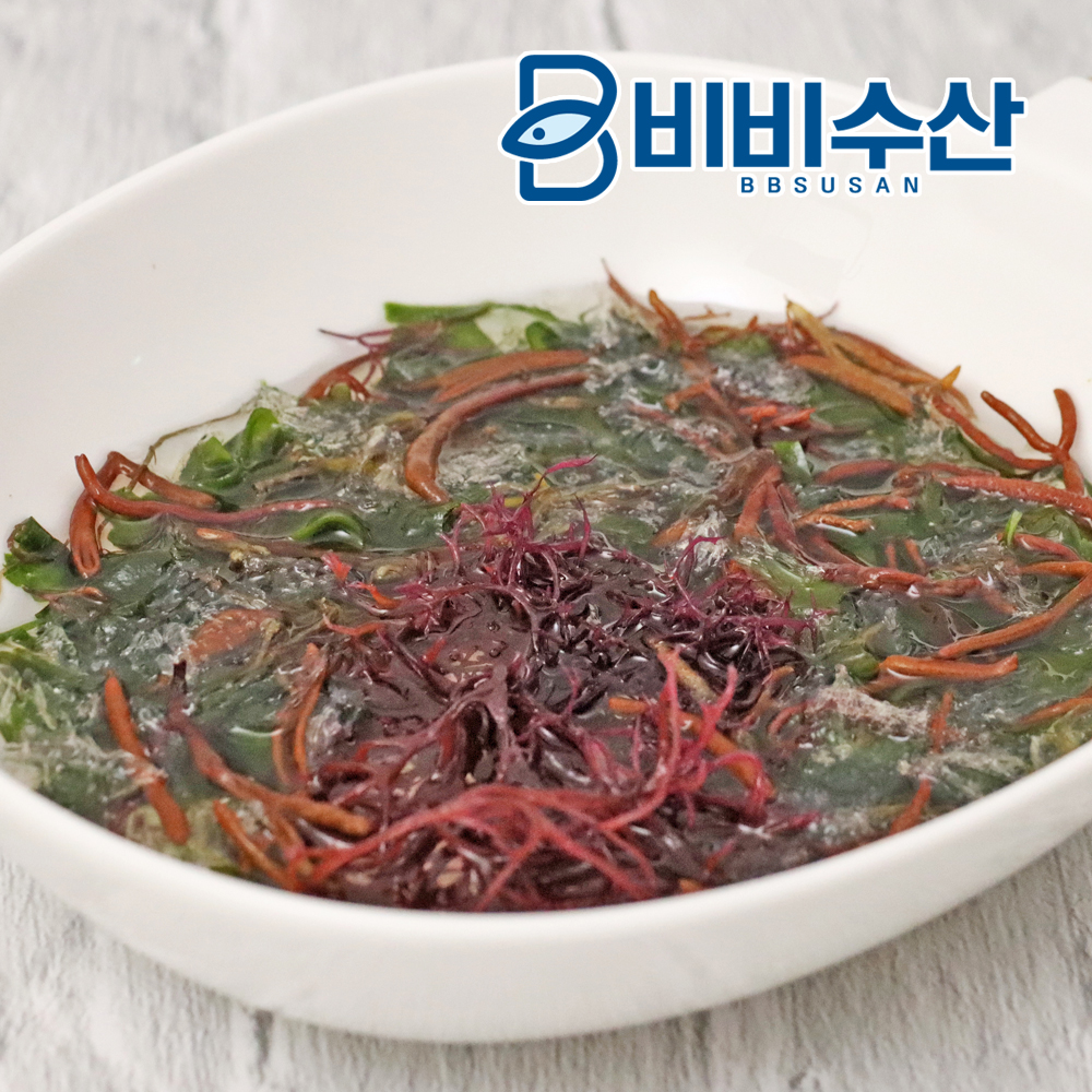 100% 완도 국내산 건해초 6종 해초샐러드 5봉+5봉 비건 (미역 다시마 세모가사리 미역줄기 한천)매일해초 : 비비수산