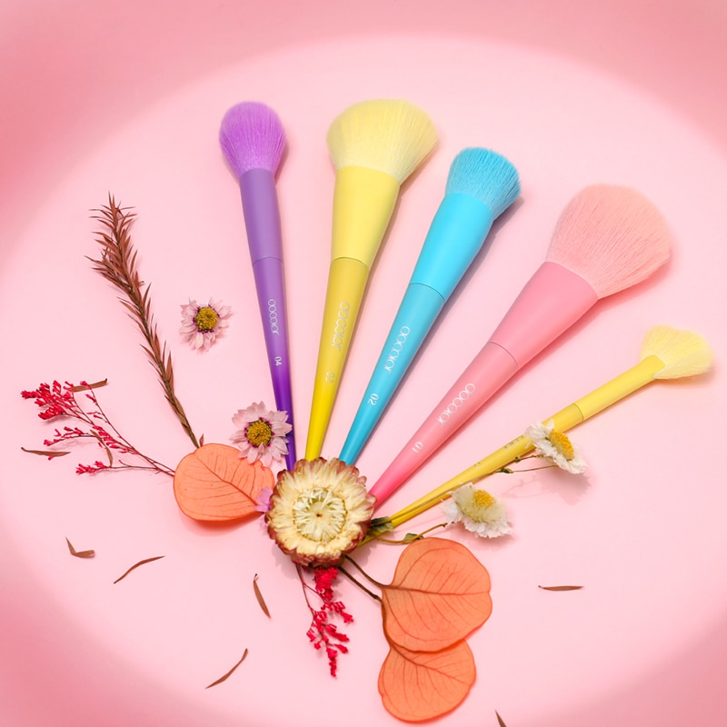 아이메이크업 Docolor 드리밍 메이크업 브러쉬 세트 17pcs 전문 합성 헤어 파우더 파운데이션 블러쉬 섀도우 메이크업 브러쉬 maquiagem... 