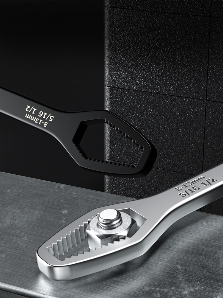 스패너 몽키스패너 만능스패너 세트 범용 torx 렌치 8 22mm 자체 조임 조정 가능한 안경 렌치 더블 엔드 다기능 스패너 손 수리 도구 : 주앤몰