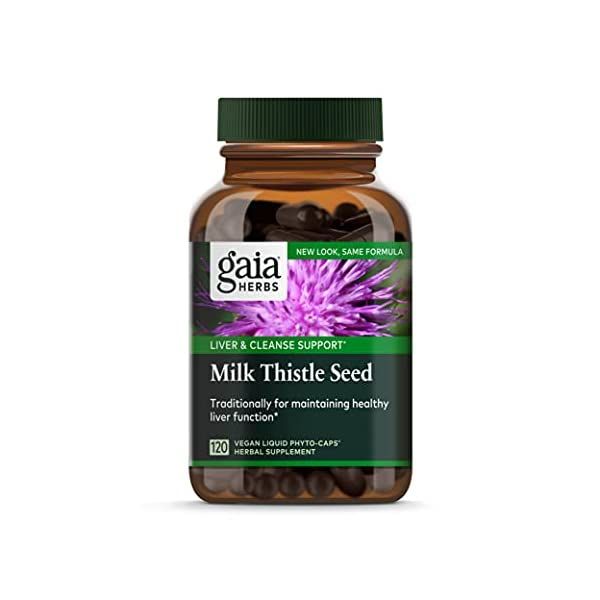 Gaia Herbs 밀크시슬 추출물 실리마린 120 캡슐 : 아롱상