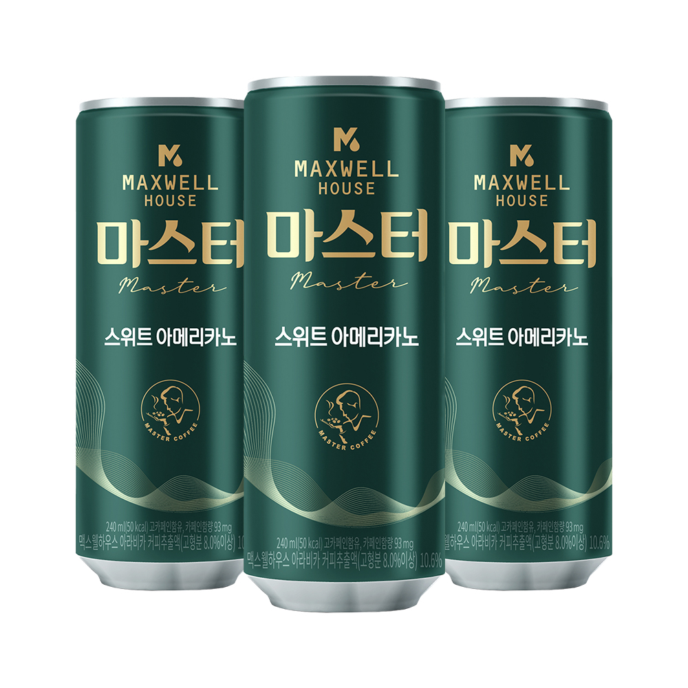 맥스웰하우스 마스터 카페 라떼 캔커피 240ml 30캔 (구 콜롬비아나) : 조선달타운