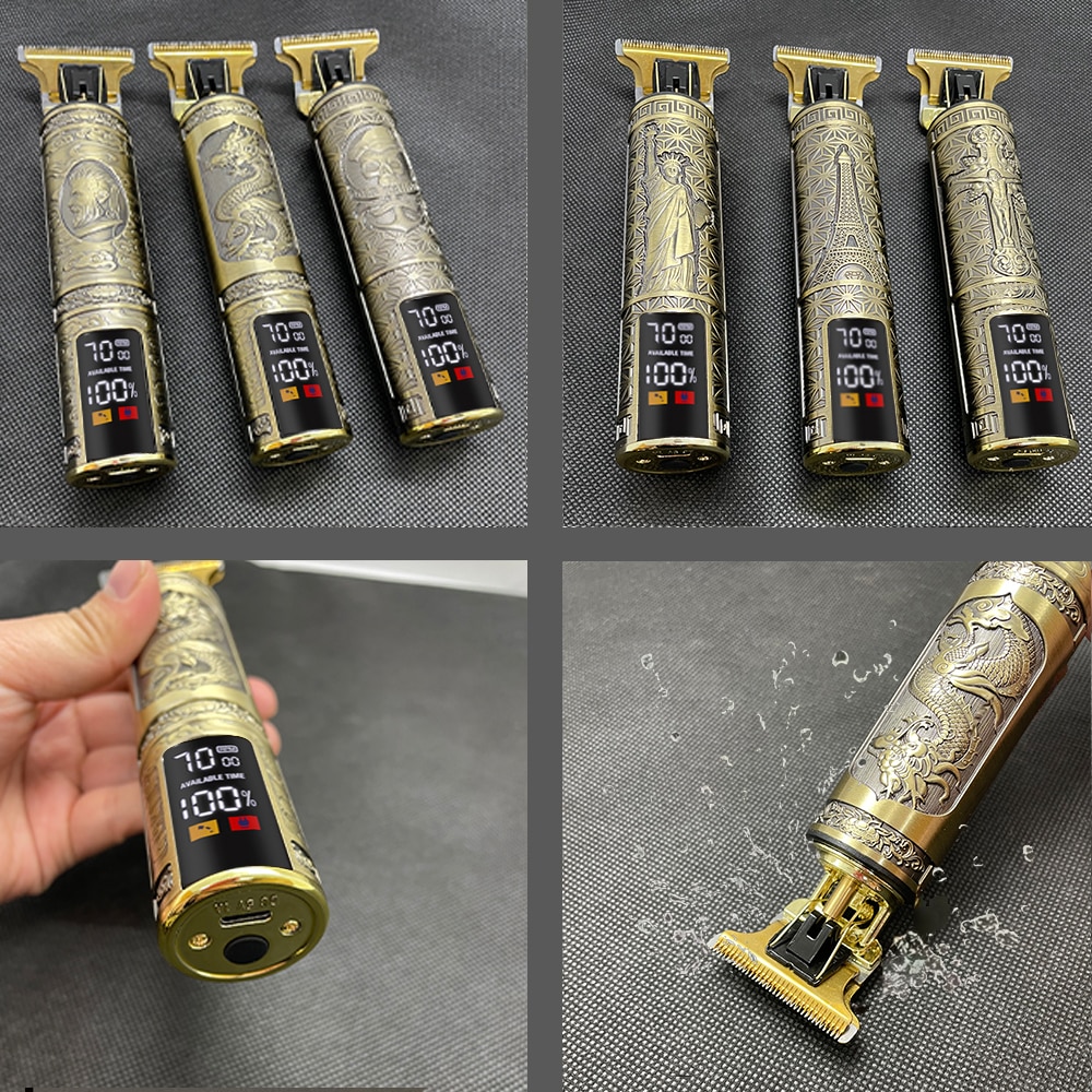면도용품 t9 hair trimer barber hair clipper 무선 헤어 커팅 머신 수염 트리머 면도기 electric razor men shaver : 주앤몰