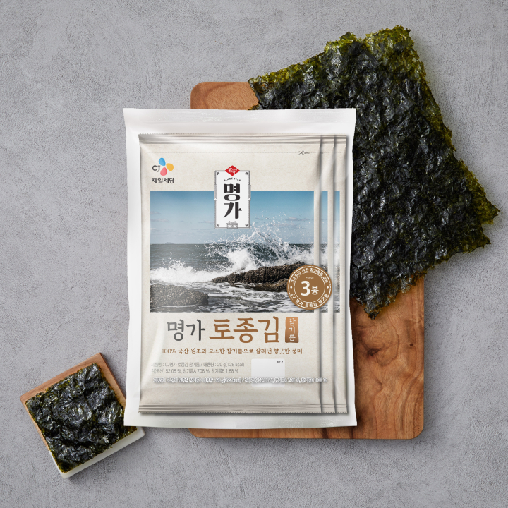 명가 토종김(참기름) 20Gx15개 : CJ제일제당