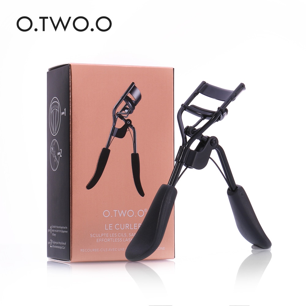 속눈썹고대기 o.two.o 속눈썹 경기자 메이크업 도구 핸들 스테인레스 스틸 래쉬 컬링 클립 자연 컬 속눈썹 뷰티 메이크업 2 색 : 판다주주