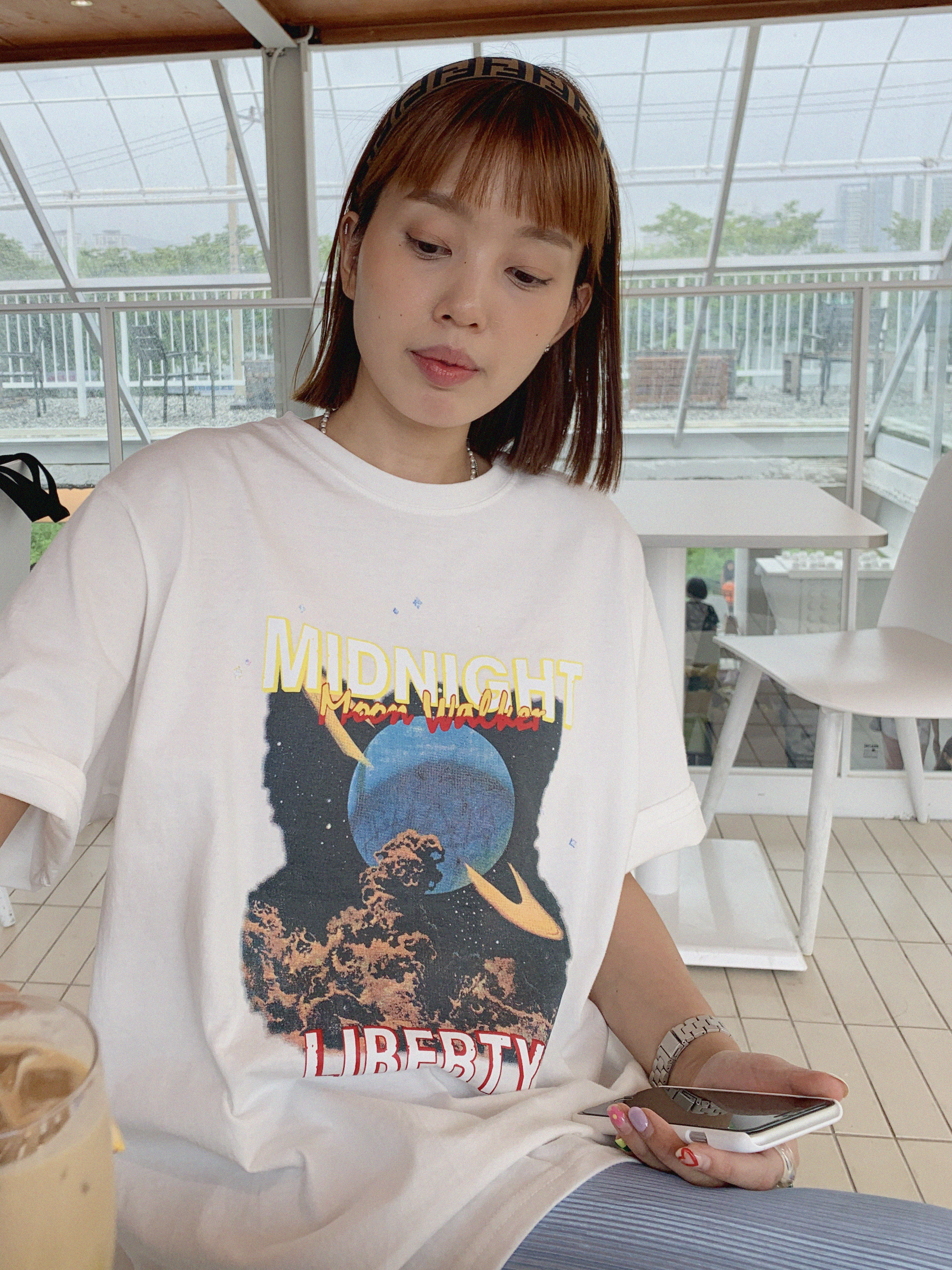 빈티지 루즈핏 반팔티 (2color) : 데이오프모드