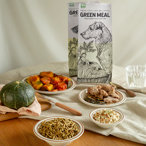 그린밀 덕포독 바이트 500g 저알러지 반려견 집밥 기호성 좋은 사료 건강한 사료 : 메이에르 Meilleur